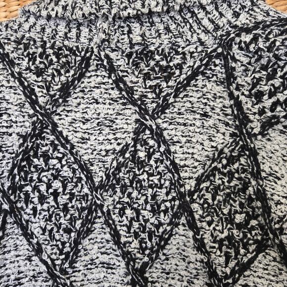 Diversity Petite Womens Deadstock Vtg 90s Cabincore Cozy Chunky Knit Cardigan L - Picture 8 of 10